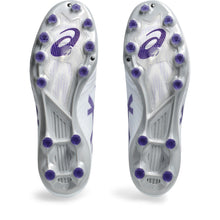 画像をギャラリービューアに読み込む, DS LIGHT X-FLY PRO 2 アシックス asics 1101A055-104 ホワイト×パープル サッカースパイク 大人 サッカー
