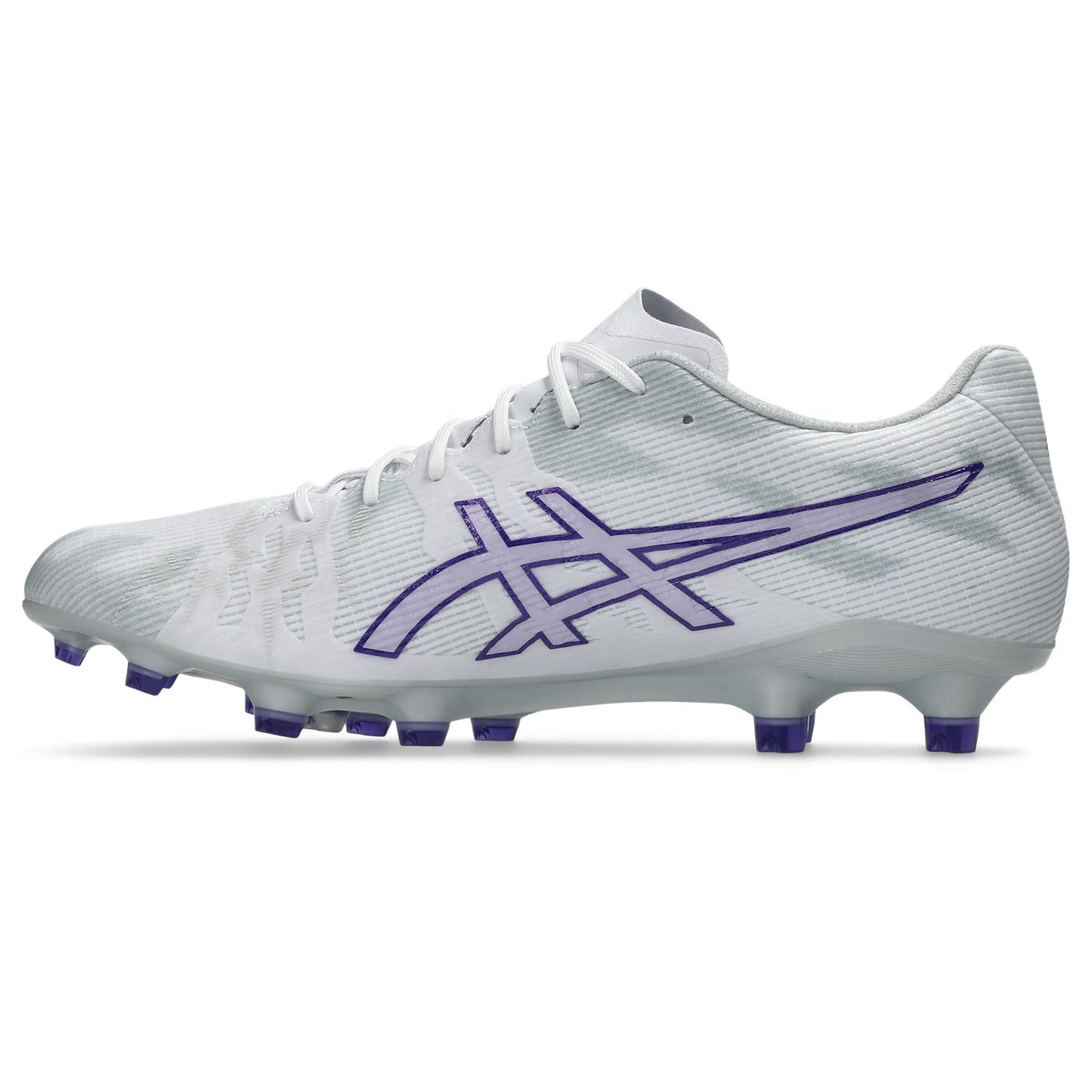 アシックス DS LIGHT ACROS PRO 3 1101A071-100 WHITE/GENTRY PURPLE 新作 サッカー サッカースパイク 軽い 大人 子供 部活