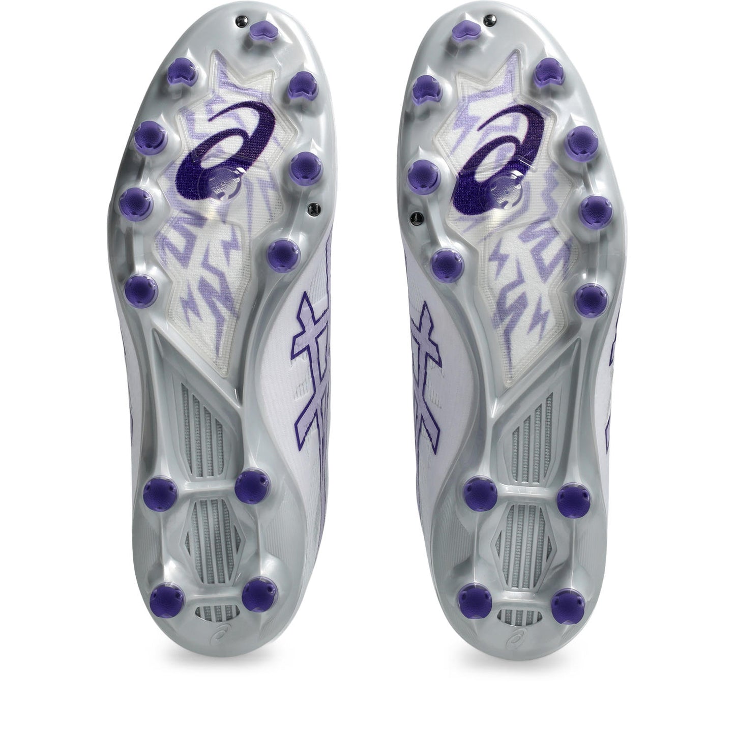 アシックス DS LIGHT ACROS PRO 3 1101A071-100 WHITE/GENTRY PURPLE 新作 サッカー サッカースパイク 軽い 大人 子供 部活