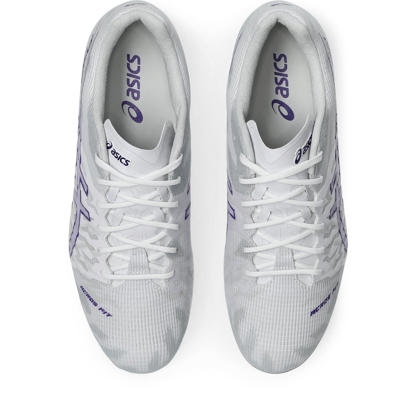 アシックス DS LIGHT ACROS PRO 3 1101A071-100 WHITE/GENTRY PURPLE 新作 サッカー サッカースパイク 軽い 大人 子供 部活