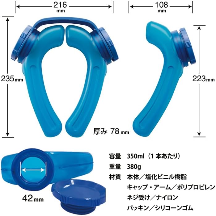 熱中症対策用品　アイスストロング IS-001 氷嚢 スポーツ 観戦 猛暑 野球 サッカー 釣り アウトドア 農作業 ネッククーラー 首 首元 冷たい 冷やす 暑さ対策 屋外作業 甲子園 農作業 夏 アイシングU字型 ネッククーラー 野球