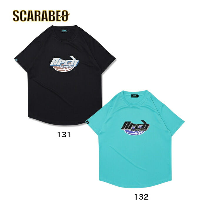 Arch topographic tee [DRY]【black】 アーチ バスケ 半袖Tシャツ アーチ バスケ ショーツ バスケットボール バスパン 男子 ウエア 大人 子供 Ｔシャツ バスケウエア