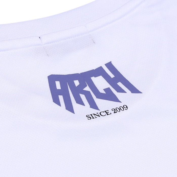 Arch rim designed tee [DRY]【white】 アーチ バスケ 半袖Tシャツ t124-139 バスケウェア ライフスタイルウェア Tシャツ ショートスリーブ ドライ 吸汗速乾性