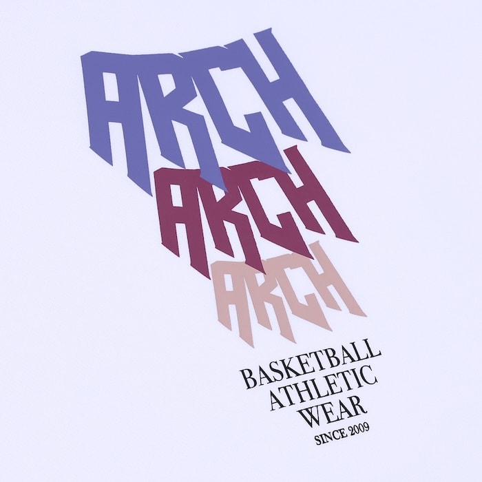 Arch rim designed tee [DRY]【white】 アーチ バスケ 半袖Tシャツ t124-139 バスケウェア ライフスタイルウェア Tシャツ ショートスリーブ ドライ 吸汗速乾性