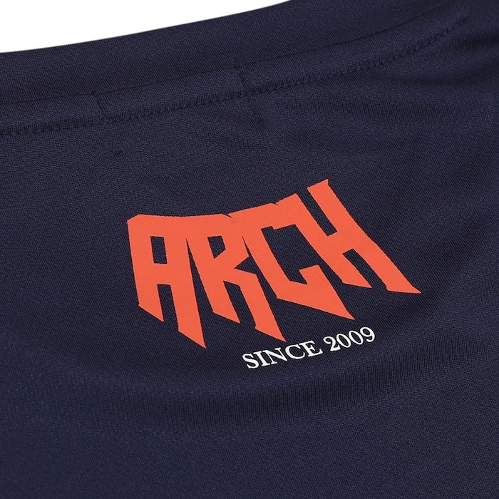 Arch rim designed tee [DRY]【navy】 アーチ バスケ 半袖Tシャツ t124-141 バスケウェア ライフスタイルウェア Tシャツ ショートスリーブ ドライ 吸汗速乾性