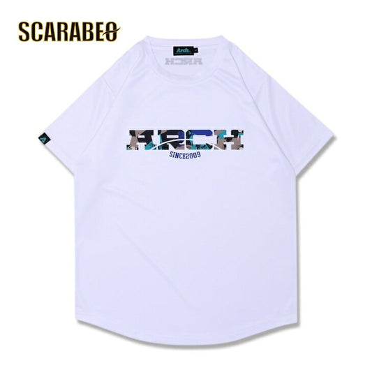 Arch debris tee [DRY]【white】 アーチ バスケ 半袖Tシャツ t124-154 アーチ バスケ ショーツ バスケットボール バスパン 男子 ウエア 大人 子供 Ｔシャツ バスケウエア