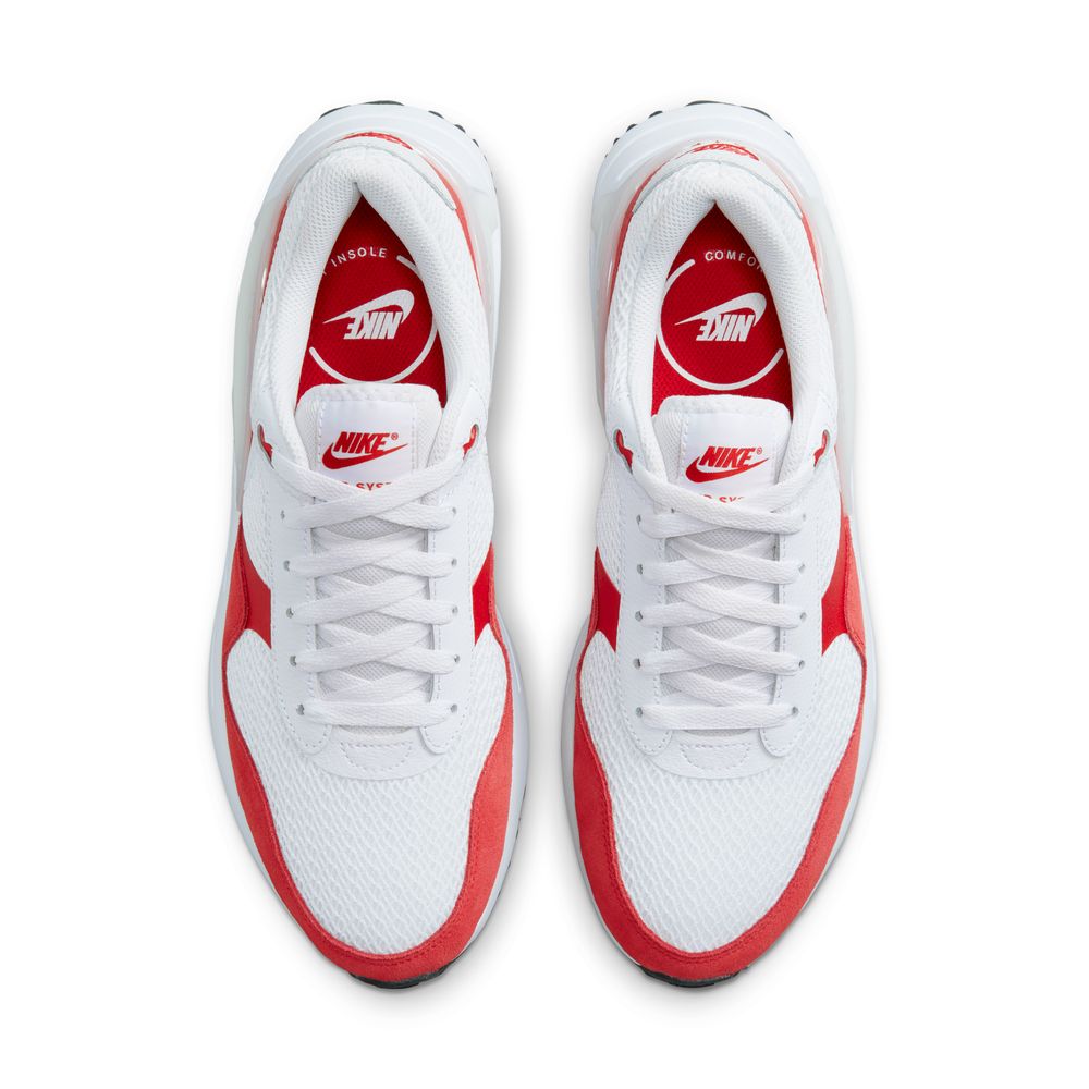 NIKE Air Max Systm ナイキ エア マックス システム ホワイトｘユニバーシティレッド  dm9537 104 ナイキ ランニング シューズ メンズ/レディース 軽量 クッション Nike 安い ナイキ ズーム  ペガサス おすすめ