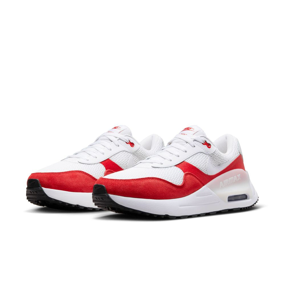 NIKE Air Max Systm ナイキ エア マックス システム ホワイトｘユニバーシティレッド  dm9537 104 ナイキ ランニング シューズ メンズ/レディース 軽量 クッション Nike 安い ナイキ ズーム  ペガサス おすすめ