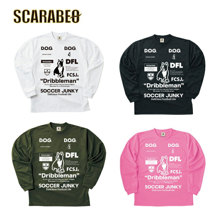 サッカージャンキー ジュニア 23AW DRIBBLEMAN ロングドライTEE SJ23D12K 長袖プラシャツ ｸﾗｳﾃﾞｨｵﾊﾟﾝﾃﾞｨｱｰﾆ レアルスポーツ サッカージャンキー アパレル サッカーウェア スポーツウェア トレーニングウェア サッカージャケット パーカー