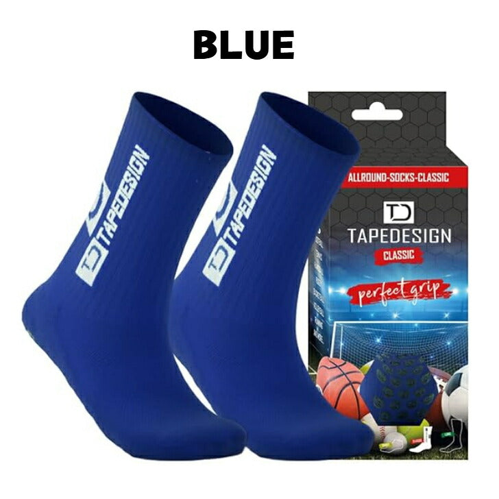 テープデザイン TAPE DESIGN SOCKS クラシック classic13 サッカー用ソックス 滑り止め 五本指サッカーソックス 足首サポート ソックス サッカー 抗菌防臭 サポート力強化靭帯損傷対応 プロ選手愛用 サイズS M L XL 高校サッカー対応