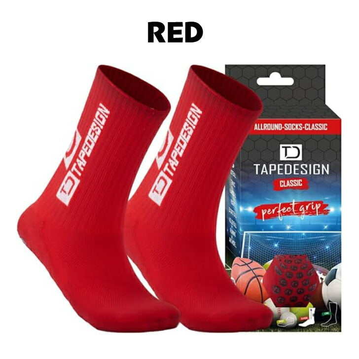 テープデザイン TAPE DESIGN SOCKS クラシック classic13 サッカー用ソックス 滑り止め 五本指サッカーソックス 足首サポート ソックス サッカー 抗菌防臭 サポート力強化靭帯損傷対応 プロ選手愛用 サイズS M L XL 高校サッカー対応