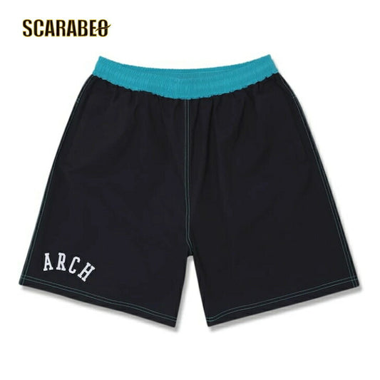 Arch college BB shorts【black】 アーチ バスケ ショーツ b124-129 アーチ バスケ ショーツ バスケットボール バスパン 男子 ウエア 大人 子供 Ｔシャツ バスケウエア
