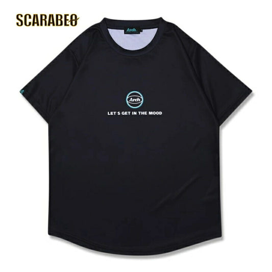 Arch college BB tee [DRY]【black】 アーチ バスケ 半袖Tシャツ  t124-161 アーチ バスケ ショーツ バスケットボール バスパン 男子 ウエア 大人 子供 Ｔシャツ バスケウエア