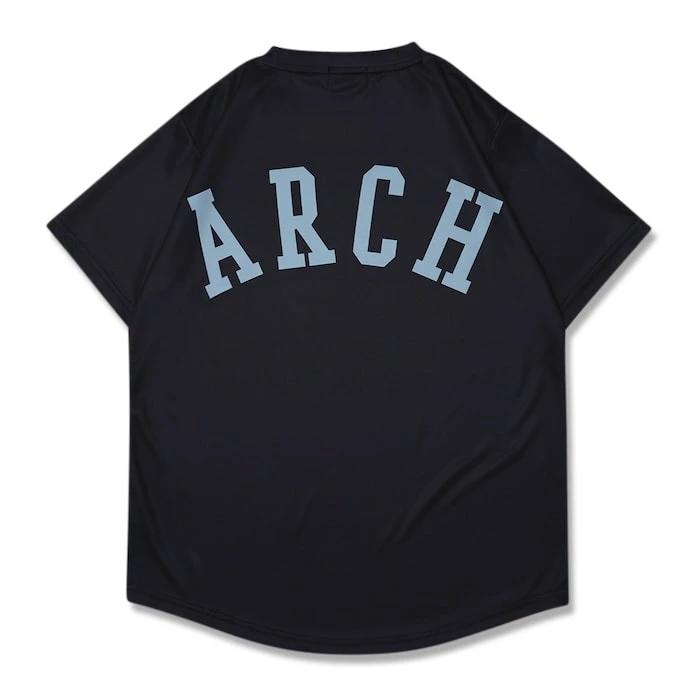 Arch college BB tee [DRY]【black】 アーチ バスケ 半袖Tシャツ  t124-161 アーチ バスケ ショーツ バスケットボール バスパン 男子 ウエア 大人 子供 Ｔシャツ バスケウエア