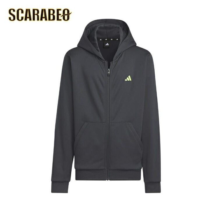 アディダス ジュニア U TRAIN ESS スウェットFZフーディ IKS28 IK4642 カーボン アディダス アパレル アディダス ウェア スポーツウェア トレーニングウェア アディダス ジャケット パーカー Tシャツ  レディース メンズ ジュニア ブランド ファッション アウトドア