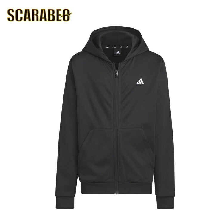 アディダス Ｕ　ＴＲＡＩＮ　ＥＳＳ　スウェ　ットＦＺフーディ トレーニングウエア スウェットパーカー IKS28-IK4644 アディダス アパレル アディダス ウェア スポーツウェア トレーニングウェア アディダス ジャケット パーカー Tシャツ  レディース メンズ ジュニア