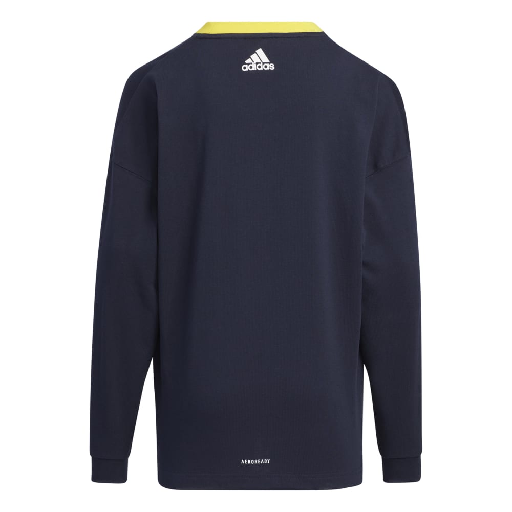 アディダス adidas キッズ ロゴ 長袖Tシャツ ZH187 アディダス アパレル アディダス ウェア スポーツウェア トレーニングウェア アディダス ジャケット パーカー Tシャツ  レディース メンズ ジュニア ブランド ファッション アウトドア