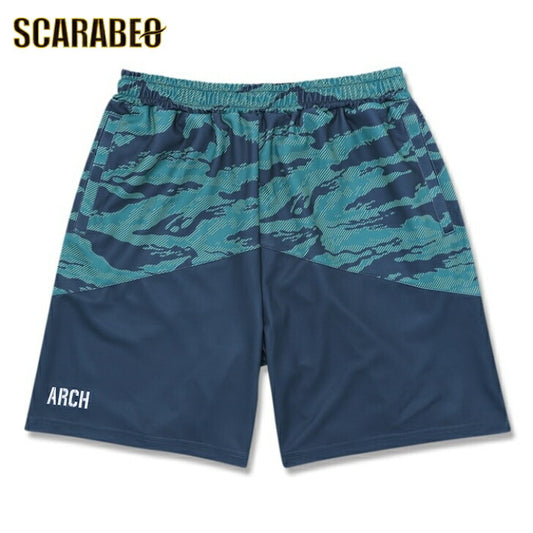 アーチ tiger stripe camo shorts【navy blue】 B124-132 アーチ バスケ ショーツ バスケットボール バスパン 男子 ウエア 大人 子供 バスケウエア