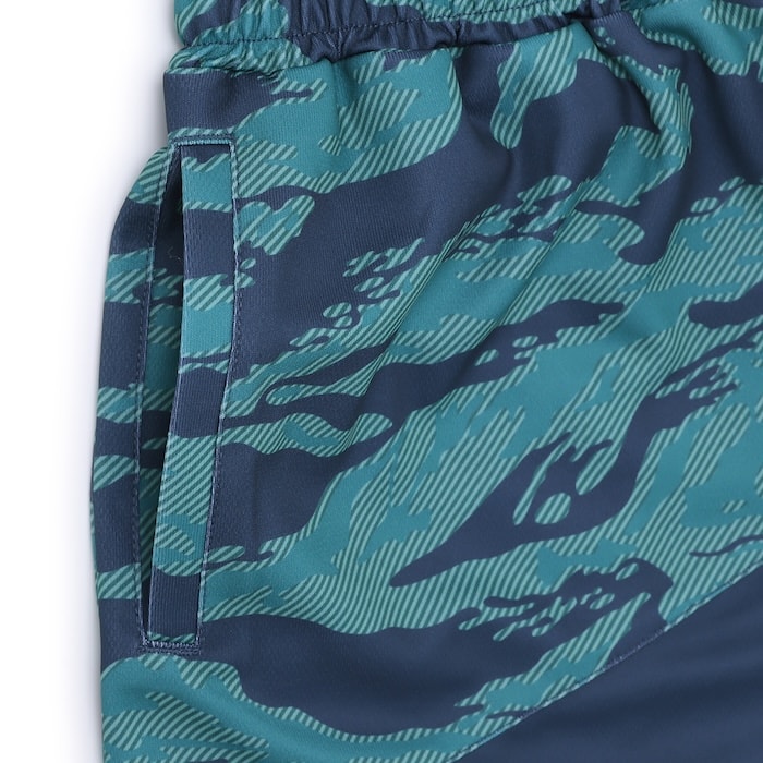 アーチ tiger stripe camo shorts【navy blue】 B124-132 アーチ バスケ ショーツ バスケットボール バスパン 男子 ウエア 大人 子供 バスケウエア