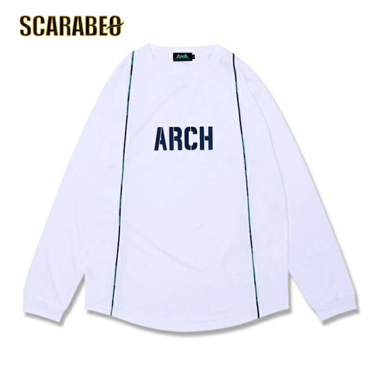 アーチ tiger stripe camo L/S tee [DRY]【white】 T324-119 アーチ バスケ ショーツ バスケットボール バスパン 男子 ウエア 大人 子供 Ｔシャツ バスケウエア