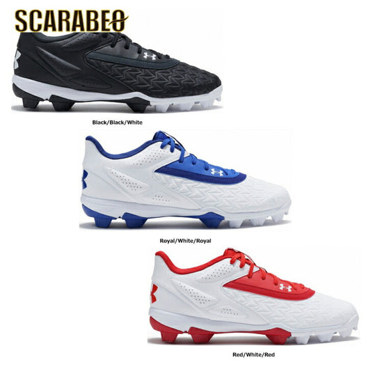 アンダーアーマー UNDER ARMOUR Mens Baseball クリーツ UAリードオフ ロー ラバーモールド3.0 (ベースボール/MEN) スパイク メンズ 3027447 野球用品 スパイク 赤 青 黒
