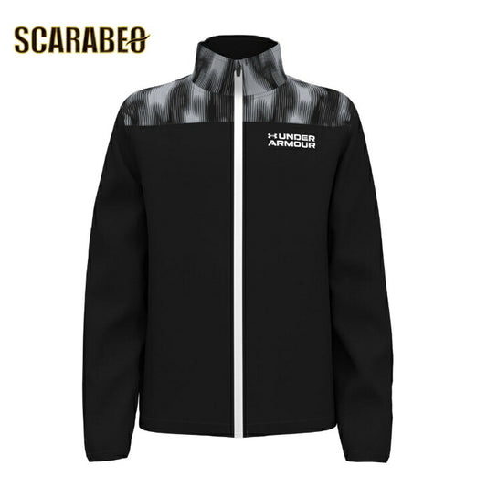 アンダーアーマー UAトリコット プリント ウーブン フルジップ ジャケット 1381178 キッズ 子供