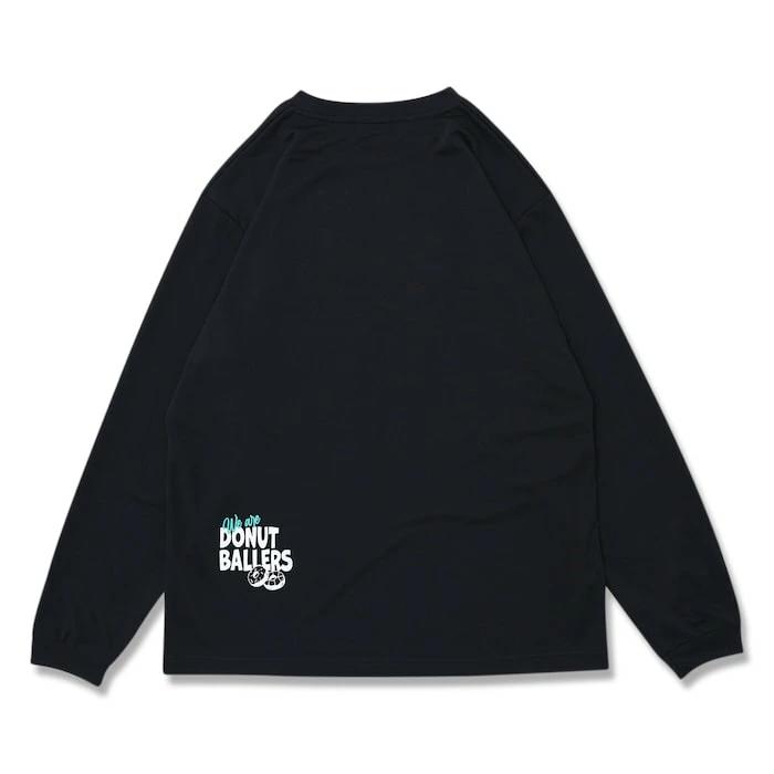 アーチ donut ballers L/S tee [DRY]【black】 アーチ バスケ ショーツ バスケットボール バスパン 男子 ウエア 大人 子供 Ｔシャツ バスケウエア  t324-129