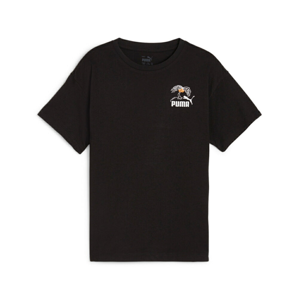【在庫処分セール】プーマ PUMA ESS+ MID 90s バックプリント Tシャツ ジュニアウェア 681329 サッカー フットサル サッカーウェア 子供 ジュニア 半袖