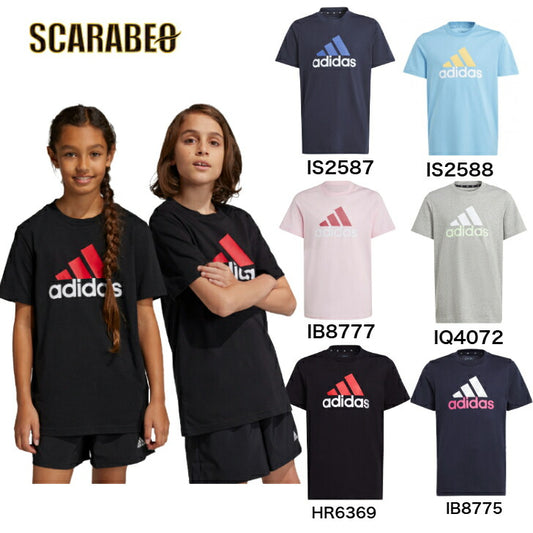 【在庫処分セール】アディダス ジュニア キッズ 子供 半袖 Tシャツ アディダスウェア スポーツウェア トレーニングウェア 子供用 キッズ ジュニアサイズ 赤 黒 青 ピンク グレー 紺 ecn72