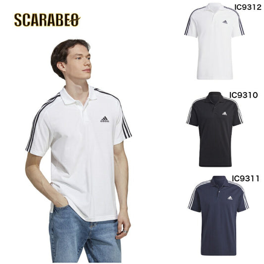 【在庫処分セール】アディダス ポロシャツ 半袖 メンズ ESS 3S ポロシャツ  Tシャツ  レディース メンズ  ブランド ファッション アウトドア ゴルフ スポーツ ecr20