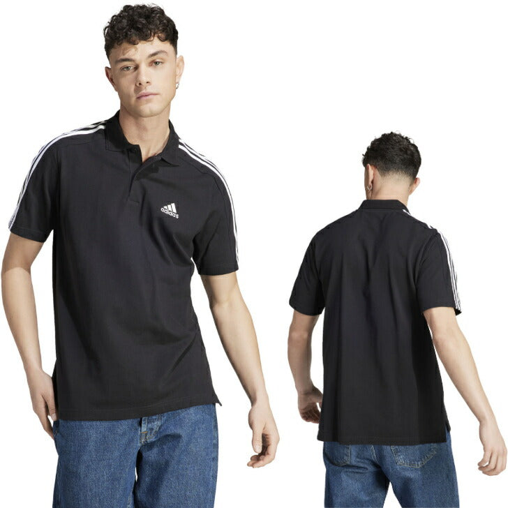 【在庫処分セール】アディダス ポロシャツ 半袖 メンズ ESS 3S ポロシャツ  Tシャツ  レディース メンズ  ブランド ファッション アウトドア ゴルフ スポーツ ecr20