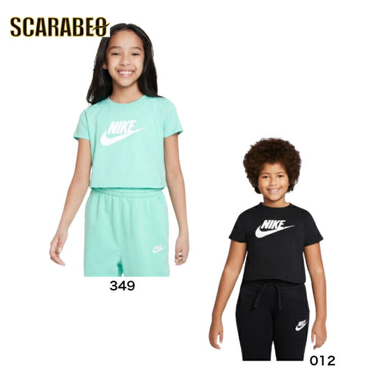 ナイキ NIKE ウェア ガールズ YTH ガールズ NSW フューチュラ S/S クロップ ナイキアパレル ナイキウェア スポーツウェア トレーニングウェア   Tシャツ  レディース ダンス ブランド ファッション アウトドア  半袖 da6925