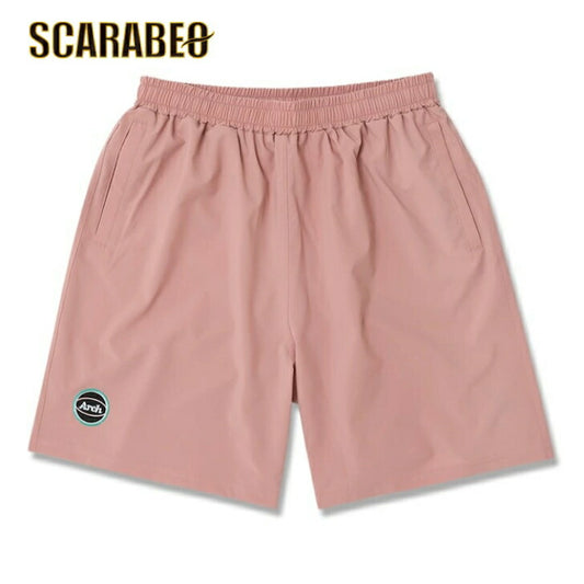Arch solid color shorts【peach beige】 アーチ バスケ ショーツ アーチ バスケ ショーツ バスケットボール バスパン 男子 ウエア 大人 子供 Ｔシャツ バスケウエア  b124-140
