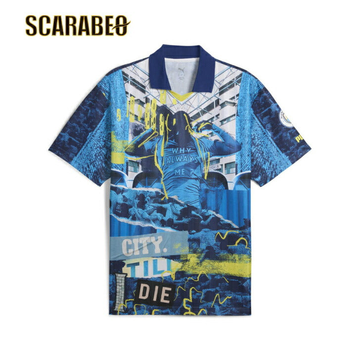 プーマ  24/25 マンチェスター・シティ MCFC FTBLNRGY+ レトロジャージ  ユニフォームショップ 半袖  人気  代表ユニフォーム  大人  779126-75