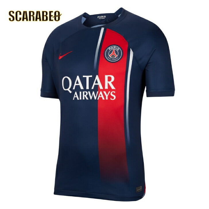 ナイキ パリ・サンジェルマン ライセンスシャツ DF PSG STAD JSY S/S トップ 23-24 HOME ホーム サッカーレプリカユニフォーム ユニフォームショップ 半袖  人気  代表ユニフォーム  大人 キッズ  dx2694