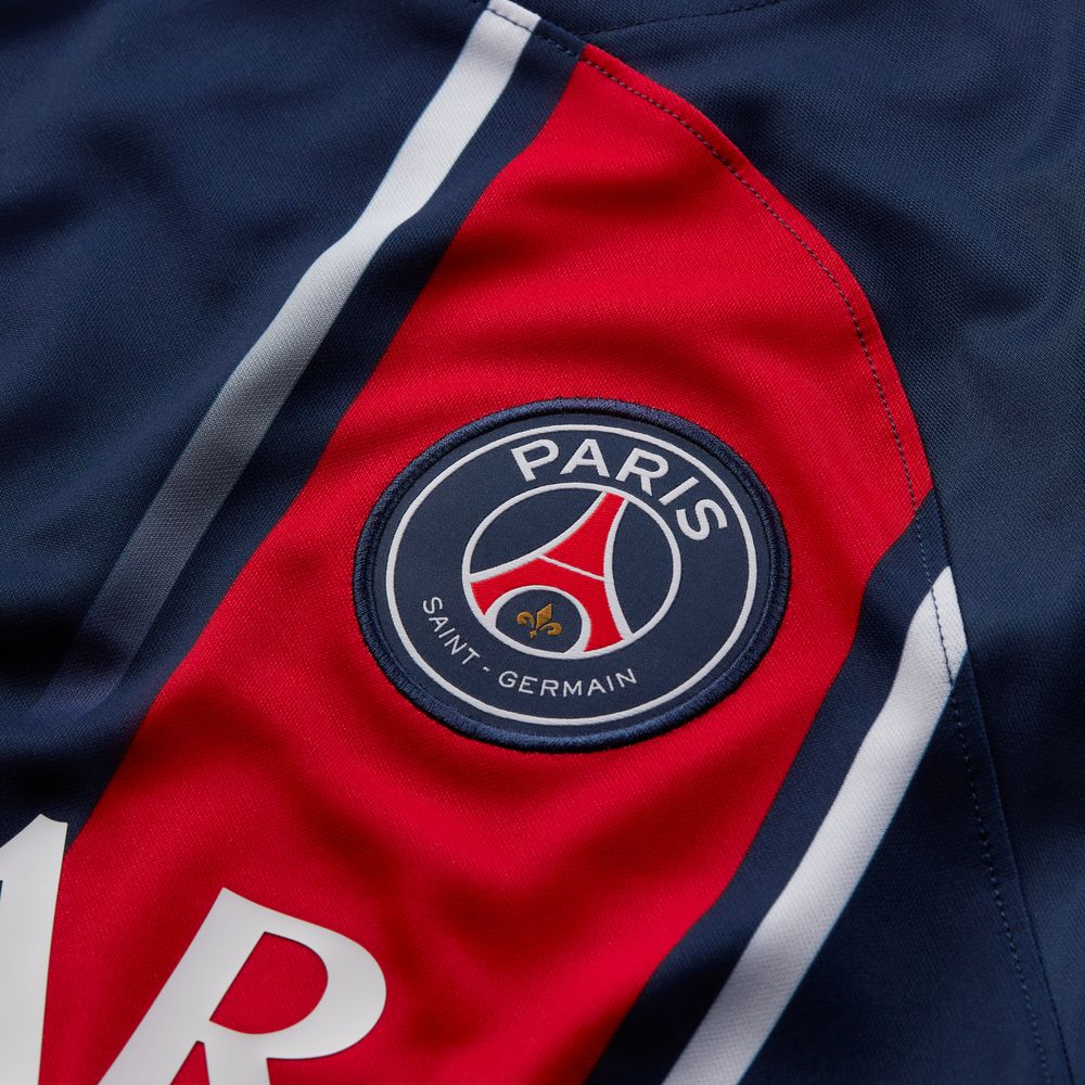 ナイキ パリ・サンジェルマン ライセンスシャツ DF PSG STAD JSY S/S トップ 23-24 HOME ホーム サッカーレプリカユニフォーム ユニフォームショップ 半袖  人気  代表ユニフォーム  大人 キッズ  dx2694