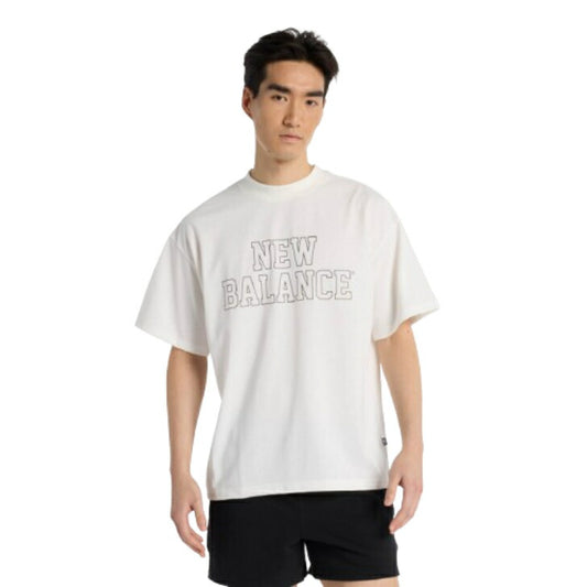 ニューバランス new balance Tシャツ 半袖 オーバーサイズ ブロックロゴ機能Tシャツ AMT51509 Tシャツ 半袖Tシャツ トップス 吸汗速乾 2025ss amt51509-sst