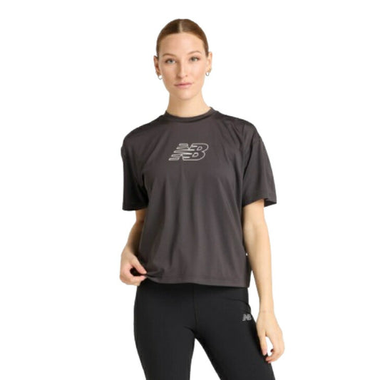 ニューバランス new balance Ｔシャツ 半袖 BKT リラックスGRX 半袖機能T AWT51135 ニューバランス リラックスグラフィックショートスリーブTシャツ 半袖 半袖 Tシャツ 運動 スポーツ カジュアル 快適 ファッション 屋内 屋外 贈り物 ギフト トレーニング ジム awt51135-blk