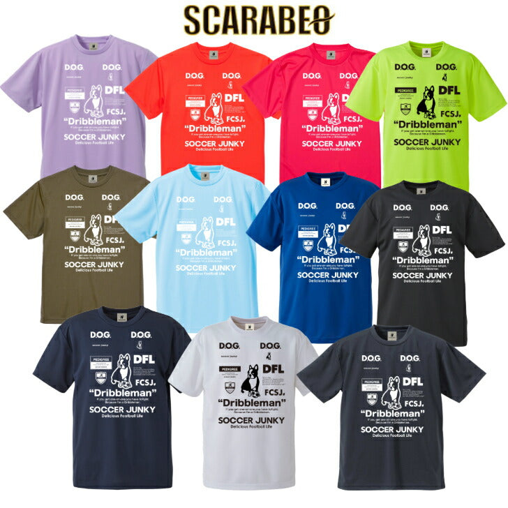 サッカージャンキー ドリブルマン2 半袖 ワークアウトTシャツ キッズサッカーウェア メンズ レディース 人気 sj23a67