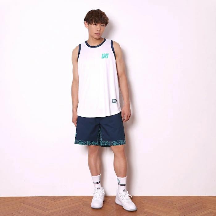 Arch marble section tank [DRY]【white】 アーチ バスケ タンクトップ  男子 ウエア 大人 子供 Ｔシャツ バスケウエア t225-101