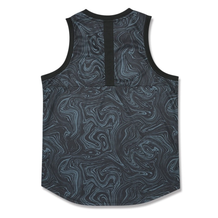 Arch marble section tank [DRY]【black/slate】 アーチ バスケ タンクトップ 男子 ウエア 大人 子供 Ｔシャツ バスケウエア t225-103
