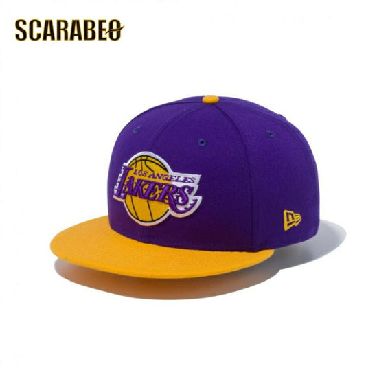 ニューエラ NEW ERA 9FIFTY ロサンゼルス・レイカーズ パープル × チームカラー イエローバイザー キャップ 13562098 帽子 メンズ