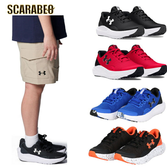 アンダーアーマー UNDER ARMOUR UA サージ4 (ランニング／KIDS)  キッズ クッション性 歩きやすい  軽量 安い サイズ感 ランニング 普段使い 3027103