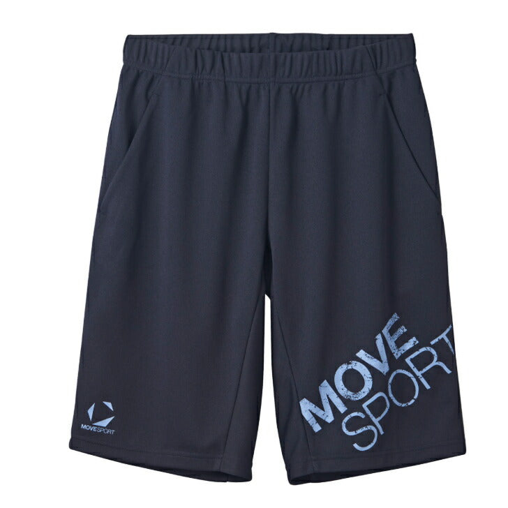 ムーブスポーツ デサント ドライメッシュ ビックロゴ ハーフパンツ メンズ 吸汗速乾 UVカット ウェア トレーニング st5shp00m