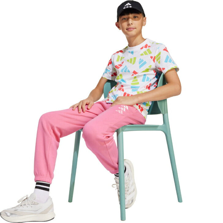 アディダス Tシャツ 半袖 ジュニア シーズナル エッセンシャルズ ロゴ アディダスアパレル アディダスウェア スポーツウェア トレーニングウェア アディダス  ブランド ファッション アウトドア 25ssアディダススポーツウエア kqg76
