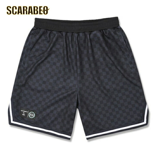Arch checkered shorts【black】 アーチ バスケ ショーツ アーチ バスケ  バスケットボール バスパン 男子 ウエア 大人 子供 Ｔシャツ バスケウエア b125-104