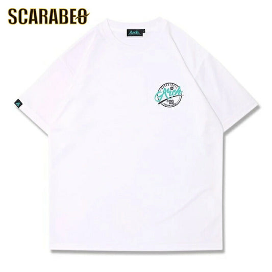 Arch ballpark tee [DRY]【white】 アーチ バスケ 半袖Tシャツ アーチ バスケ  バスケットボール バスパン 男子 ウエア 大人 子供 Ｔシャツ バスケウエア t125-116