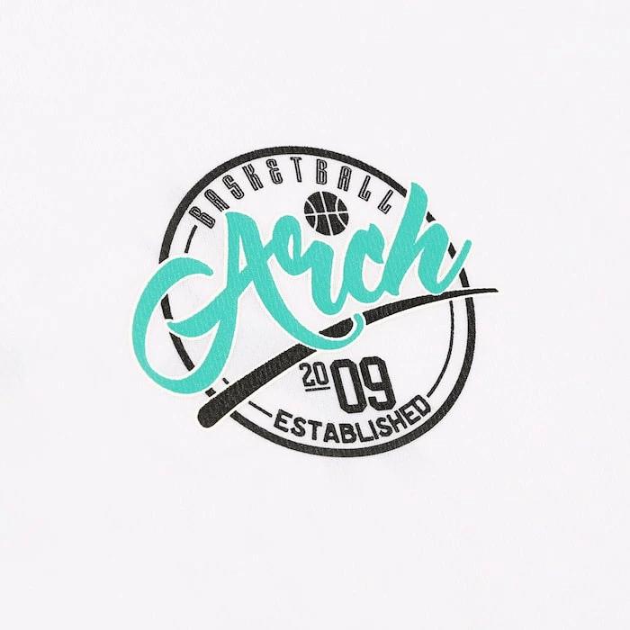 Arch ballpark tee [DRY]【white】 アーチ バスケ 半袖Tシャツ アーチ バスケ  バスケットボール バスパン 男子 ウエア 大人 子供 Ｔシャツ バスケウエア t125-116