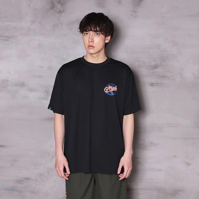Arch ballpark tee [DRY]【black】 アーチ バスケ 半袖Tシャツ アーチ バスケ  バスケットボール バスパン 男子 ウエア 大人 子供 Ｔシャツ バスケウエア t125-117