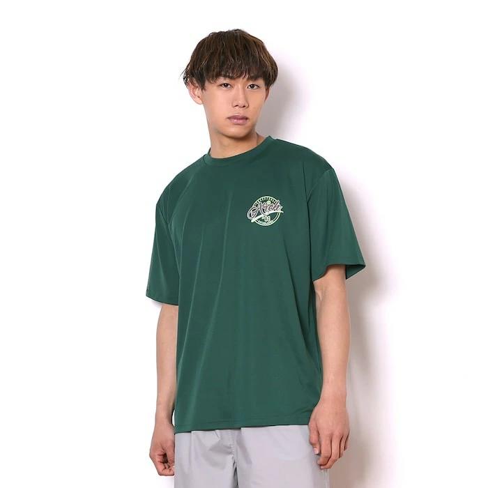 Arch ballpark tee [DRY]【dark green】 アーチ バスケ 半袖Tシャツ アーチ バスケ  バスケットボール バスパン 男子 ウエア 大人 子供 Ｔシャツ バスケウエア t125-118